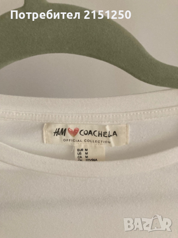 Тениска Coachella марка H&M, снимка 2 - Тениски - 44911195