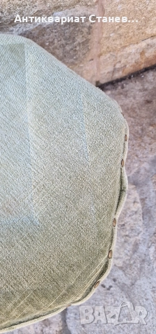 Винтидж дървена табуретка , снимка 4 - Дивани и мека мебел - 52553980