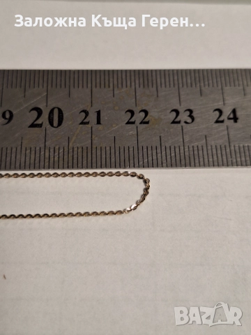 Златен Синджир - 14к. - 1,36гр., снимка 4 - Колиета, медальони, синджири - 52360418