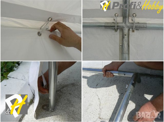 Професионална шатра 3х6, PVC брезент 500 г/м2, снимка 6 - Друго търговско оборудване - 26861738