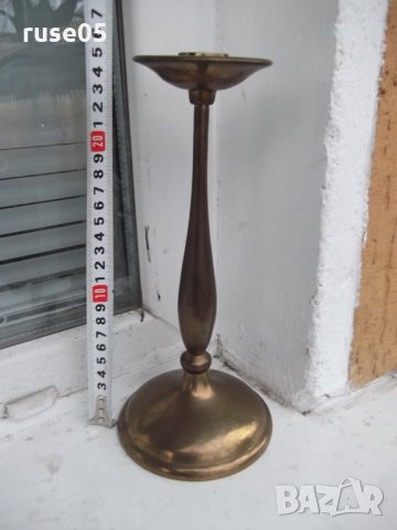Свещник за една свещ бронзов - 946 гр., снимка 2 - Други ценни предмети - 27921059