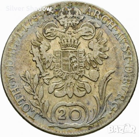 Монета Австрия 20 Кройцера 1785-В  Йосиф II, снимка 1 - Нумизматика и бонистика - 39722603