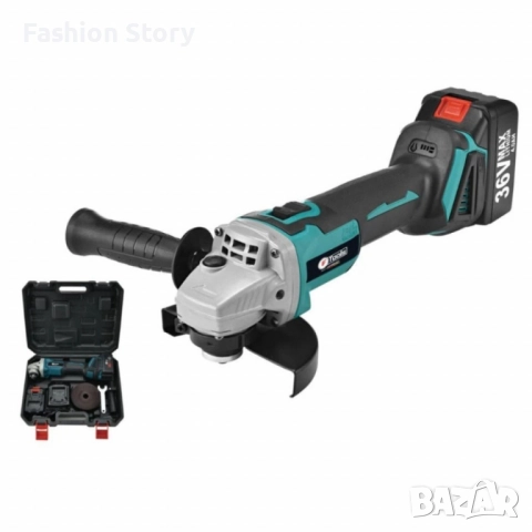 Акумулаторен безчетков ъглошлайф IF Tools AG03 – 36V, 2×4.0Ah батерии, комплект в куфар, снимка 6 - Куфари с инструменти - 51795543