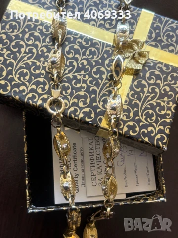 Златен ланец 17.48гр 14к 64см, снимка 3 - Колиета, медальони, синджири - 50691065