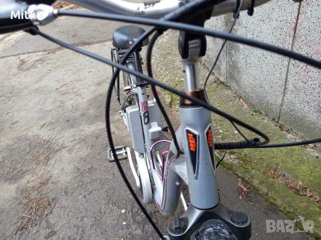 КТМ Електрически алуминиев велосипед 28 цола работи перфектно но липсва зарядно, снимка 13 - Велосипеди - 52876083