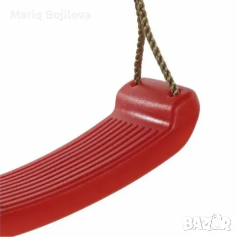 Пластмасова детска люлка без облегалка, стабилна и лека, включени въжета, снимка 1