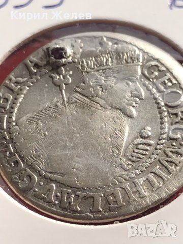 Сребърна монета 1/4 талер 1624г. Георг Вилхелм Кьониксберг Източна Прусия 14959, снимка 7 - Нумизматика и бонистика - 43001017