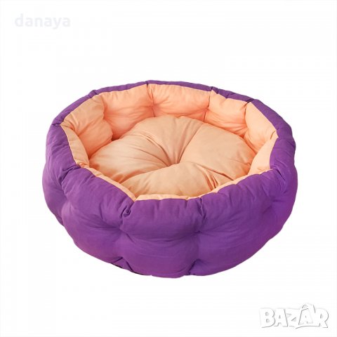 1916 Кръгло легло с възглавничка за малко куче Ф53см, снимка 9 - За кучета - 35012767