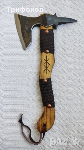 Брадвичка "Viking Tomahawk" - "Protection" (ръчна изработка), снимка 3 - Колекции - 43845361
