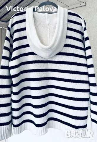 Блуза/суитчър райе ELISABETH BY LIZ CLAIBORNE , снимка 7 - Блузи с дълъг ръкав и пуловери - 49379671