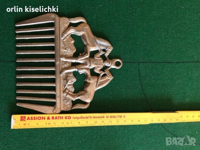 Месинг гребен Г, снимка 3 - Статуетки - 37350883