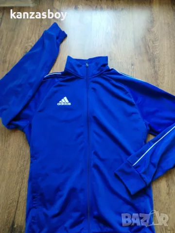 ADIDAS Core 18 PES Tracktop Blue - страхотно мъжко горнище КАТО НОВО С, снимка 5 - Спортни дрехи, екипи - 48882848