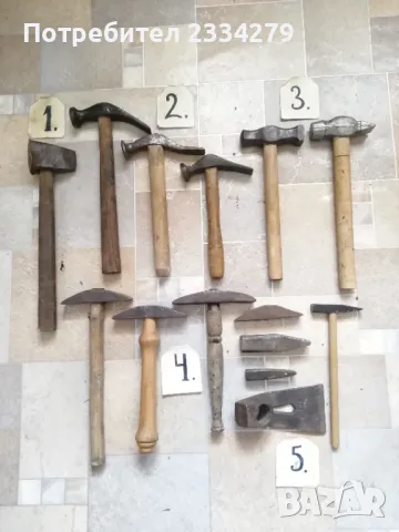 Стари занаятчийски и битови чукове, 100% автентичност.