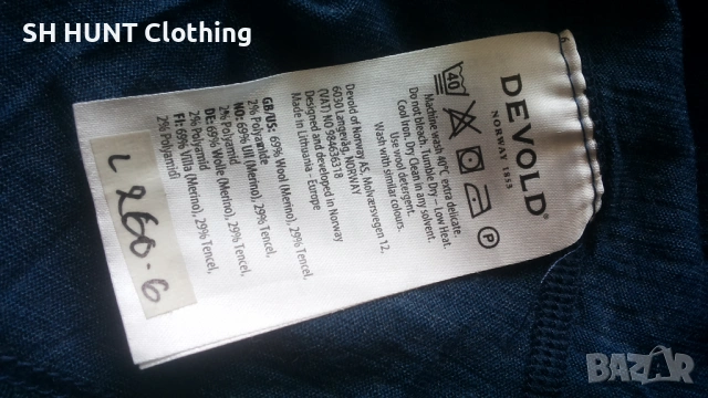 DEVOLD RUNNING T-Shirt 69% Merino Wool размер L / XL тениска 69% Мерино вълна - 2073, снимка 13 - Тениски - 53419550