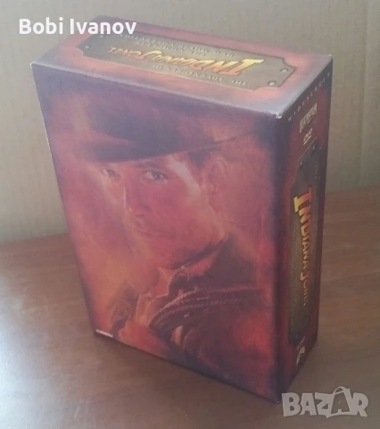 Indiana Jones Индиана Джоунс (4 диска бокс кутия) DVD Трилогия и бонус диск с Бг Субтитри 2003г., снимка 2 - DVD филми - 50916233