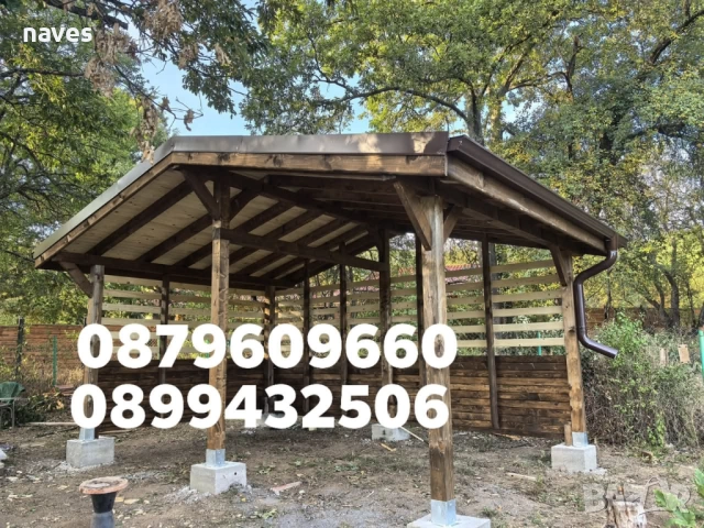   Изграждане Дървени Навеси Беседки Барбекюта Навеси в цялата страна, снимка 14 - Монтажи - 25412873