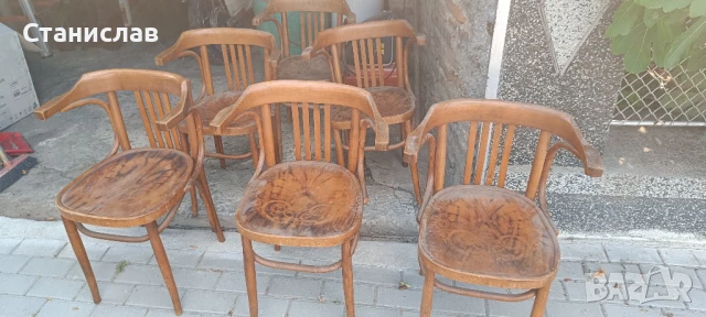 Ретро комплект виенски столове тонет, снимка 4 - Антикварни и старинни предмети - 50751137
