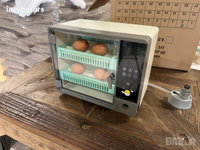 Инкубатор за яйца, 24 яйца, автоматичен контрол на влажността, PID контрол на температура , снимка 3 - Кокошки и пуйки - 52776301