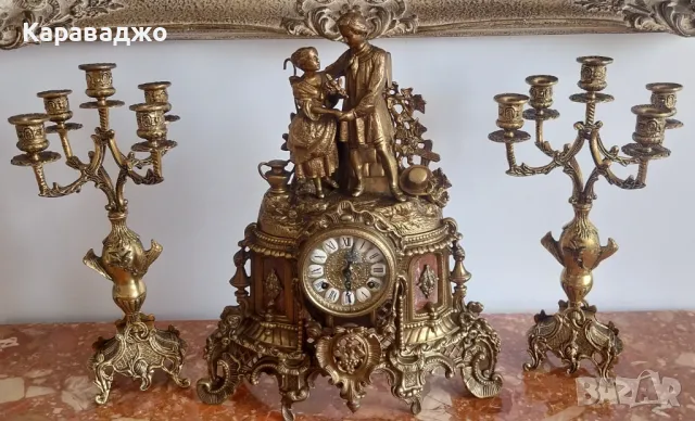 Каминен Комплект, снимка 9 - Стенни часовници - 49705706