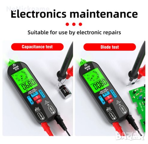 BSIDE A1X Многофункционален волтметър мултицет мултиметър безконтактен фазомер детектор, снимка 11 - Други инструменти - 43166031