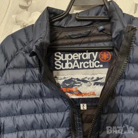 Яке с пух Superdry m50005dp Л -XL олекотено , снимка 2 - Якета - 48709958