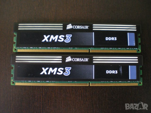 Рам памет Corsair XMS3 4GB (2x2GB) DDR3 1600MHz,PC3-12800,CMX4GX3M2A1600C9, снимка 3 - RAM памет - 43116720