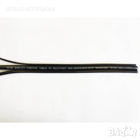 Коаксиален кабел RG6/96CCS + 2x0.5CU + Messenger 1.3mm, снимка 2 - Други - 51660014