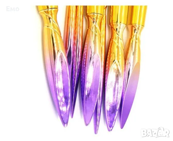 Промоция: Комплект "Еднорог" от 7 разноцветни четки за грим HZS91, снимка 16 - Козметика за лице - 47916959