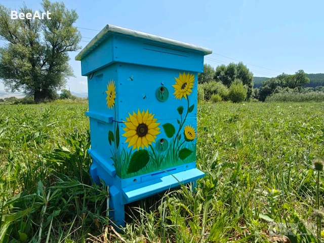 Кошер по поръчка-Прекрасен подарък за всеки пчелар/Painted Bee Hive, снимка 1