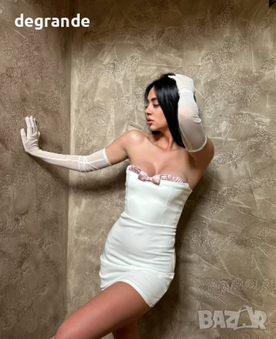 Секси бижу в бяло.Уникална рокля