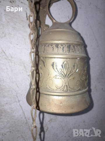 Красива месингова камбана за входна врата , снимка 8 - Антикварни и старинни предмети - 43255985