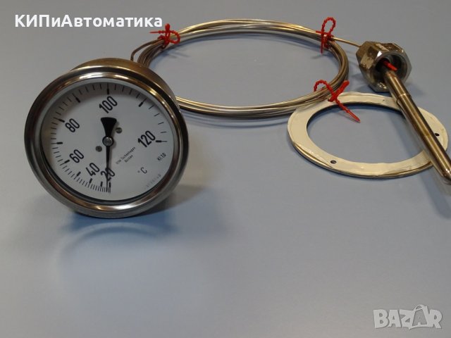 Термометър GEA Tuchenhagen Ф100, +20/+120°C capillarythermometer, снимка 9 - Резервни части за машини - 40620518