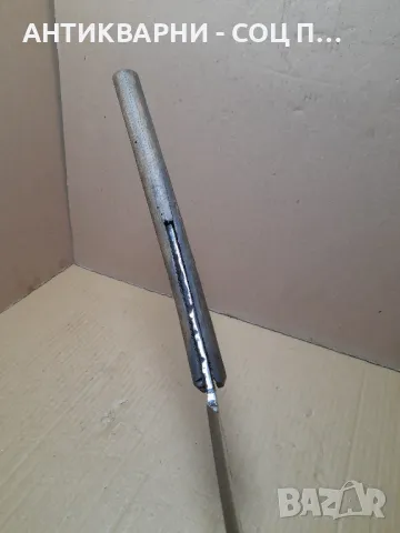 Стар Ръчно Кован Нож За Сено., снимка 7 - Антикварни и старинни предмети - 49200050