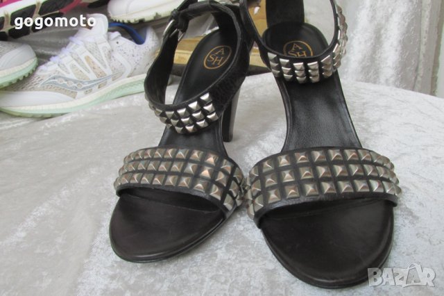 НОВИ елегантни дамски сандали , летни обувки N - 39 - 40 ASH® original, 3x 100% естествена кожа, снимка 7 - Сандали - 26217982