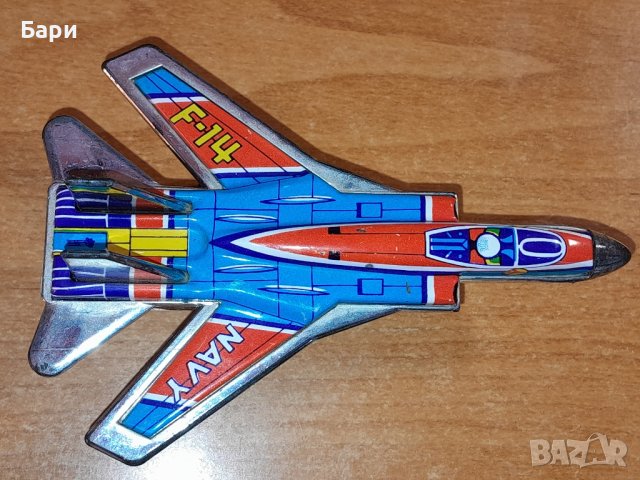 Стара японска играчка самолет F-14 Navy, снимка 1 - Колекции - 43472857