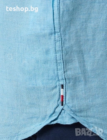 Мъжка ленена риза Tommy Hilfiger размер S, снимка 4 - Ризи - 53490077