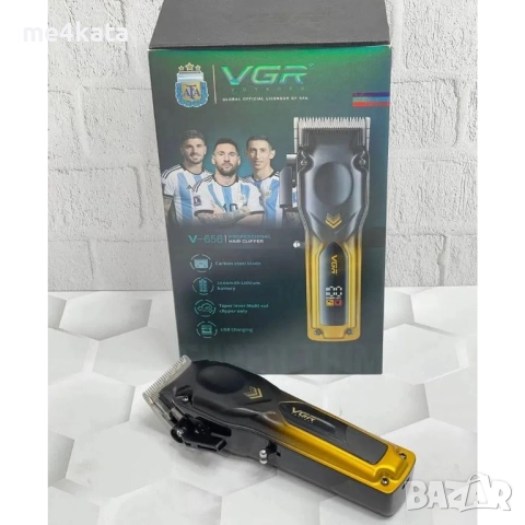 Машинка за Подстригване VGR V-656 – Професионална, С Метален Корпус, LED Дисплей и 6 Приставки, снимка 4 - Друга електроника - 52732718
