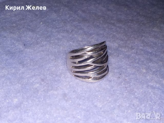 ШИКОЗЕН АЖУРЕН СРЕБЪРЕН АРТ ДИЗАЙН ПРЪСТЕН СРЕБРО 925 МАЙСТОРСКО БИЖУ 26916, снимка 13 - Пръстени - 39547538