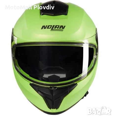 Каска Nolan N80-8 Mivedi N-Com 329 Green Black – Гланц ECE 22.06, снимка 4 - Аксесоари и консумативи - 51892404