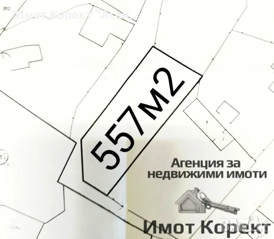 Имот Корект продава Парцел 557м2, с.Новаково, обл.Пловдив , снимка 1 - Парцели - 48857980