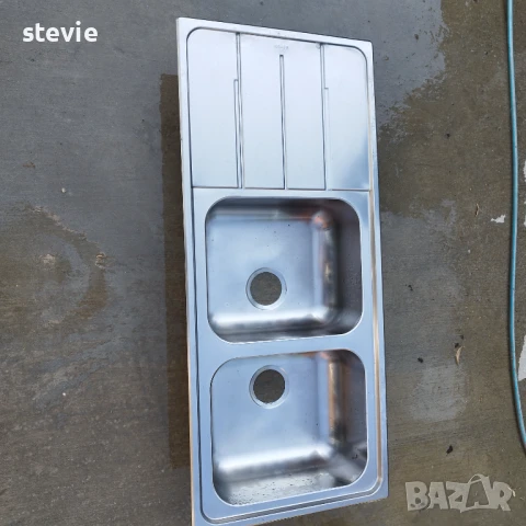 Мивка Алпака двойна 115 см., снимка 4 - Други стоки за дома - 50806896