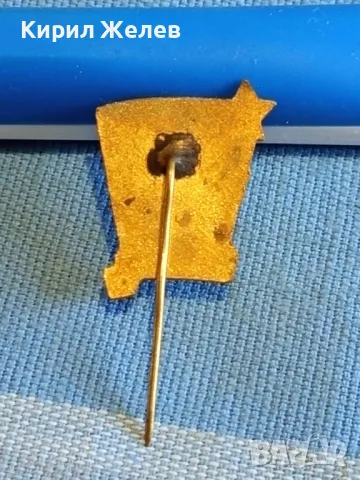 Рядка соц значка МИНИСТЕРСТВО на ВЪТРЕШНАТА ТЪРГОВИЯ ОТЛИЧНИК емайл перфектна за КОЛЕКЦИОНЕРИ 47768, снимка 6 - Колекции - 47859839