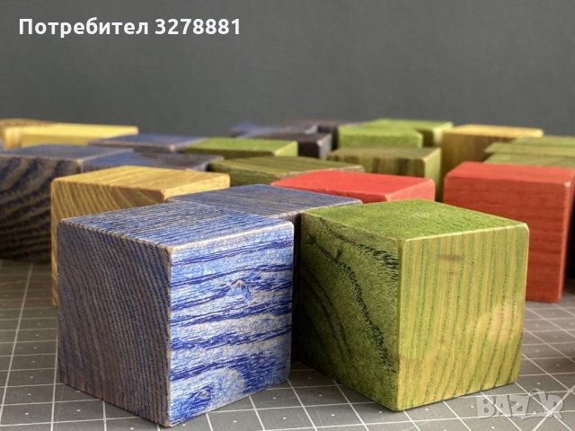 Дървени разноцветни кубчета, снимка 6 - Конструктори - 35384968