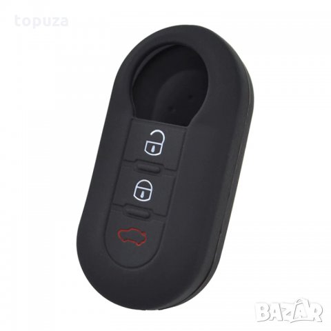 Силиконов кейс (калъф) за Fiat 500 Panda Punto Bravo Lancia Ypsilon Stilo Ducato Delta 3 бутона, снимка 2 - Аксесоари и консумативи - 33293038