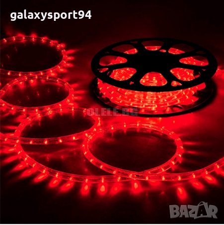 LED Светещ маркуч 50м Бял Светещ Лед Маркуч Енергоспестяващ LED/ЛЕД, снимка 2 - Лед осветление - 38578947