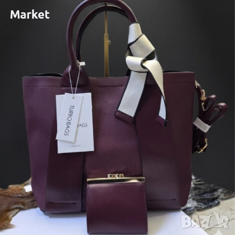 Елегантна бордо чанта 2 в 1 – стил и удобство за всяка жена, снимка 2 - Чанти - 51811793