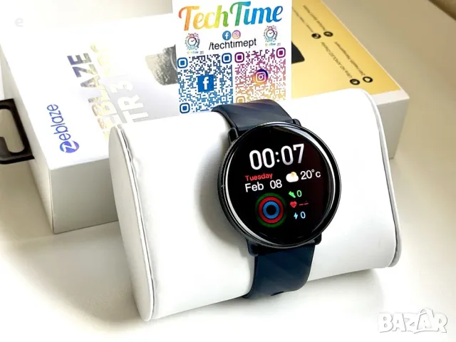 Смарт часовник Zeblaze GTR 3 Pro,Разговори,Водоустойчив AMOLED, 1.43'' Черен НОВ