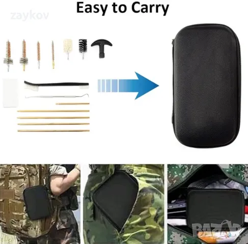 MOCNT Комплект за почистване на оръжие от 17 части, снимка 7 - Оборудване и аксесоари за оръжия - 47358383