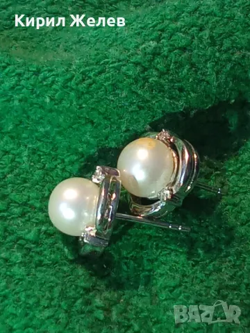 ПРЕКРАСНИ АЖУРНИ ПЕРЛЕНИ СРЕБЪРНИ ОБЕЦИ РОДИРАНО СРЕБРО 925 с НАТУРАЛНИ БЕЛИ ПЕРЛИ 49300, снимка 14 - Обеци - 49682457