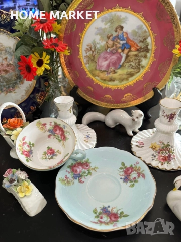 E.B. FOLEY England  Circa 1937 - великолепен двоен сет в млечно синьо , снимка 15 - Сервизи - 52584296